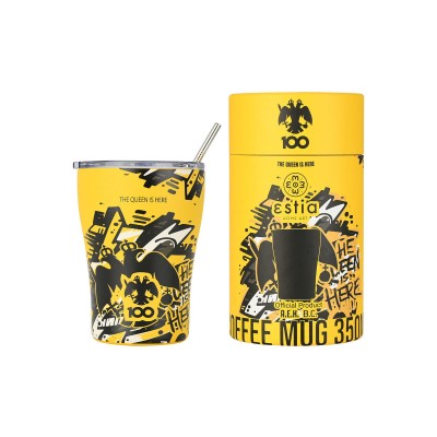 Estia Μπουκάλι Θερμός Coffee Mug  ΑΕΚ Bc Edition The Queen Is Here 350ml (00-27261)