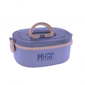 Must Ανοξείδωτο Φαγητοδοχείο 750 ml 2 σε 1 με πιρούνι-κουτάλι Μωβ (000585989-3)