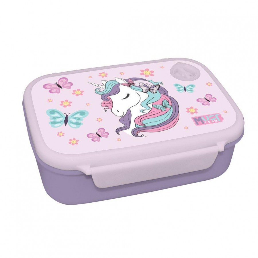 Must Σετ Φαγητού Lovely Unicorn περιέχει 1 φαγητοδοχείο και 1 παγούρι αλουμινίου (000586459)