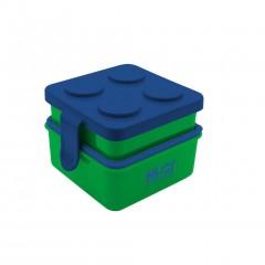 Must Φαγητοδοχείο 850ML + 500ML με κουτάλι Μπλε - Πράσινο  (000586532) Must Φαγητοδοχείο 850ML + 500ML με κουτάλι Μπλε - Πράσινο  (000586532)