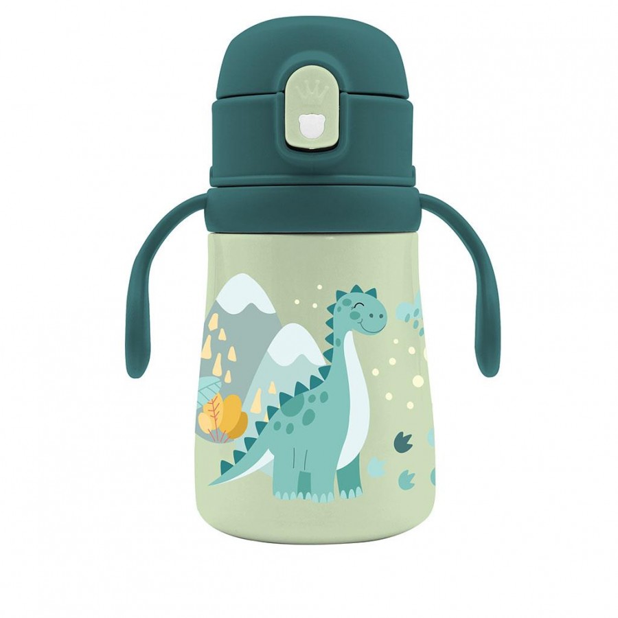 Must Παγούρι Θερμός Ανοξείδωτο 350 ml με καλαμάκι Δεινοσαυράκι (000587465)