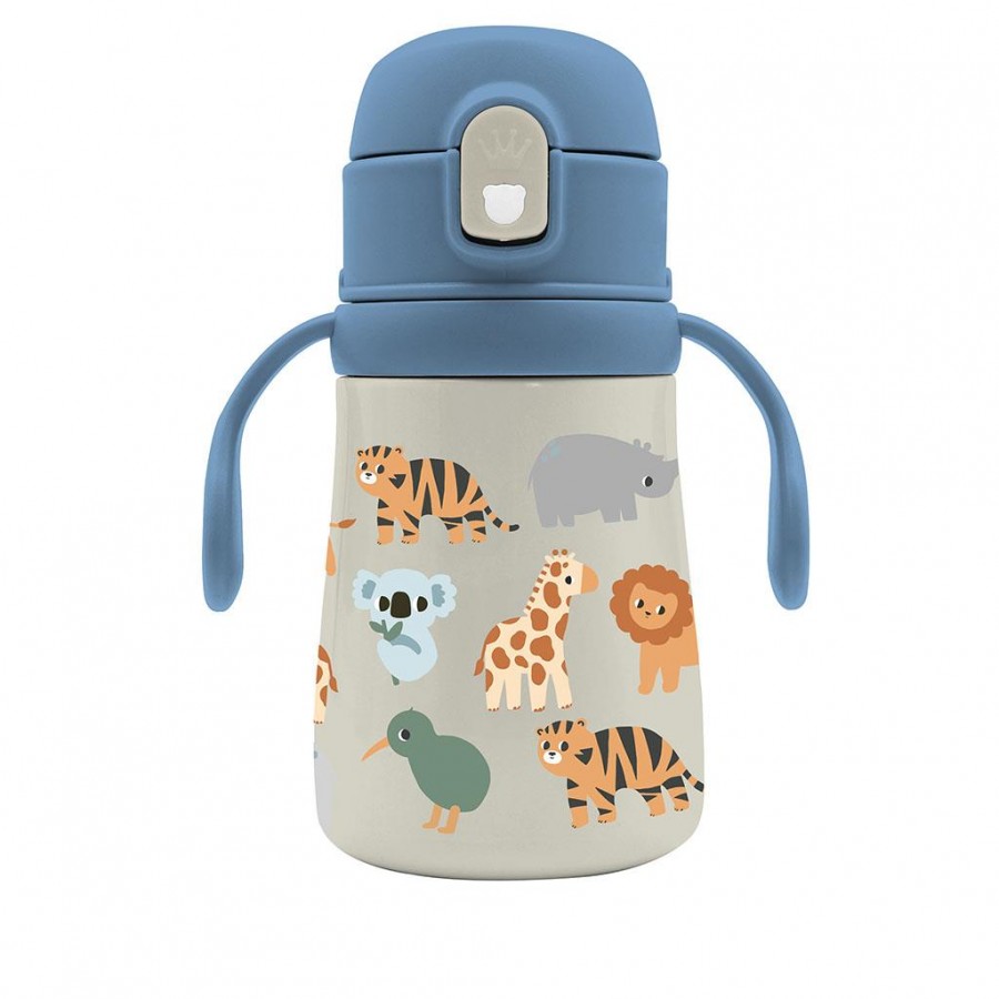 Must Παγούρι Θερμός Ανοξείδωτο 350 ml με καλαμάκι Ζωάκια (000587467)