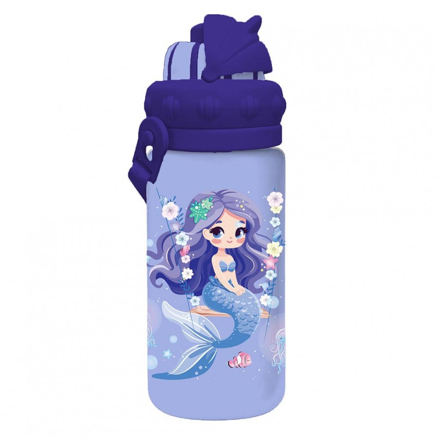 Must Παγούρι Νηπίου PCTG 400ml με Καλαμάκι Γοργόνα (000587555)