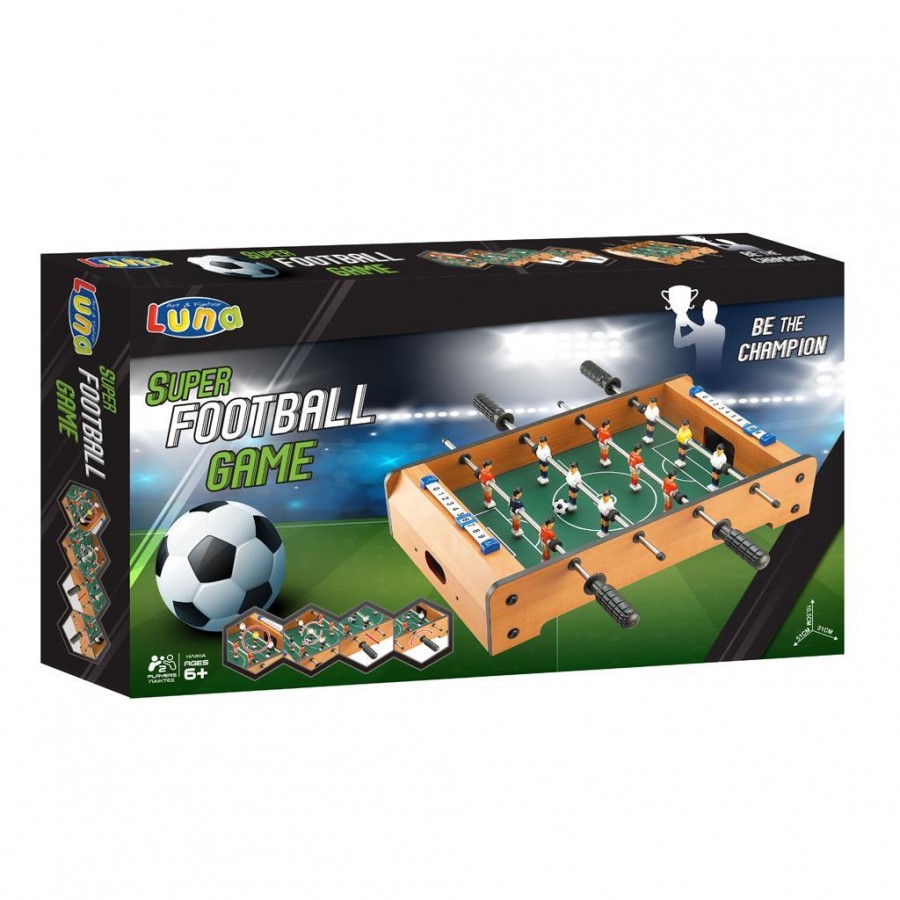 Luna Toys Επιδαπέδιο Ξύλινο Ποδοσφαιράκι (000621521)