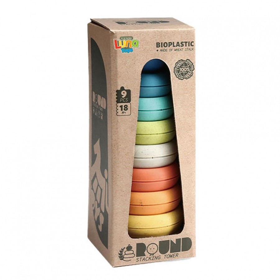 Luna Toys Πύργος Κύλινδρος από βιοδιασπώμενο σιτάρι (000622341)