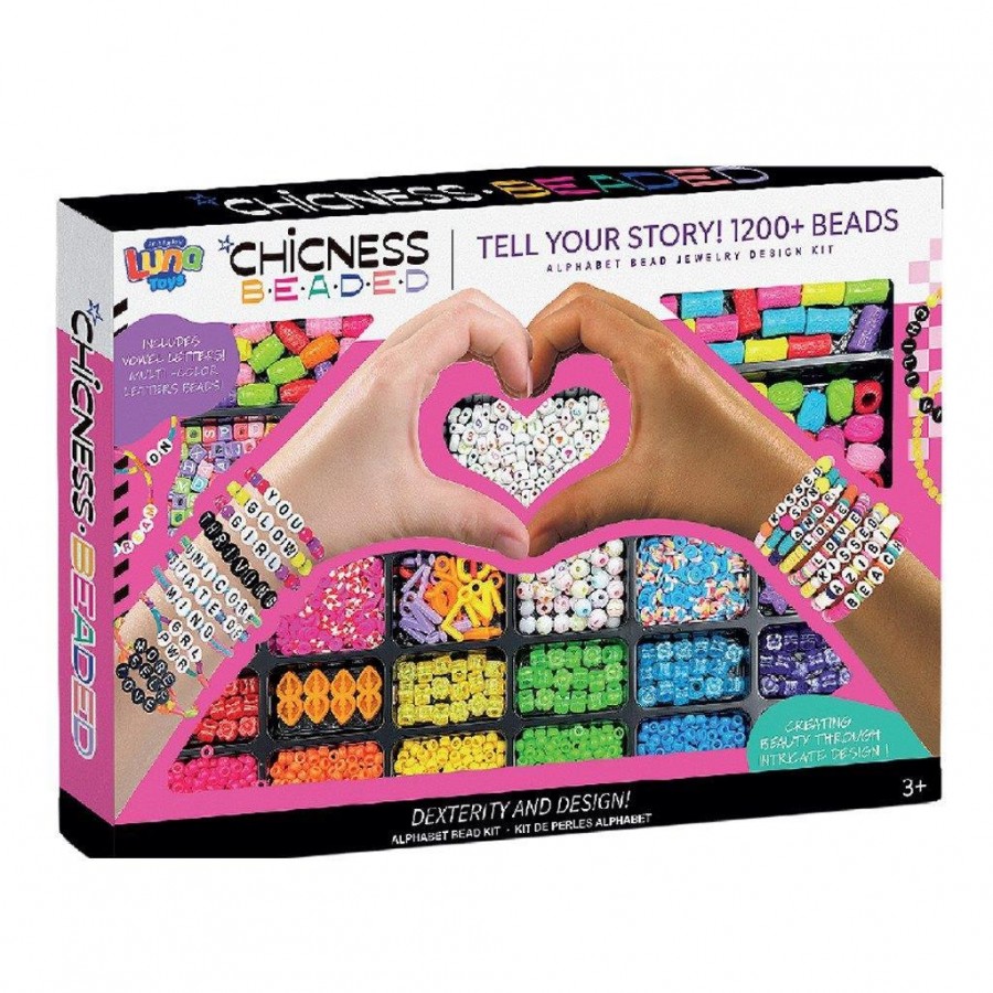 Luna Toys Κατασκευή Κοσμημάτων με χάντρες 1200 τεμαχίων 35x3,5x25εκ. (000623238)