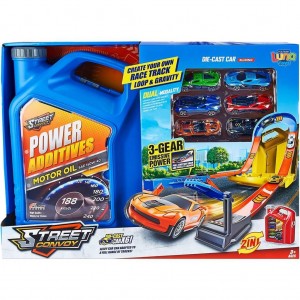 Luna Toys Μπετόνι μπλε με Πίστα Εκτόξευσης & 6 μταλλικά οχήματα 46,5X12X34CM (000623246) Luna Toys Μπετόνι μπλε με Πίστα Εκτόξευσης & 6 μταλλικά οχήματα 46,5X12X34CM (000623246)