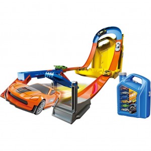 Luna Toys Μπετόνι μπλε με Πίστα Εκτόξευσης & 6 μταλλικά οχήματα 46,5X12X34CM (000623246) Luna Toys Μπετόνι μπλε με Πίστα Εκτόξευσης & 6 μταλλικά οχήματα 46,5X12X34CM (000623246)