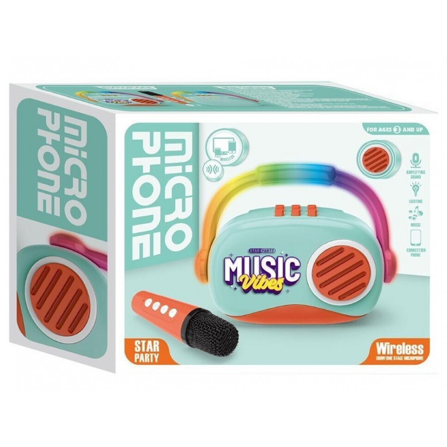 Luna Μικρόφωνο Με Μουσική, Bluetooth & USB Πράσινο (000623742) Luna Μικρόφωνο Με Μουσική, Bluetooth & USB Πράσινο (000623742)