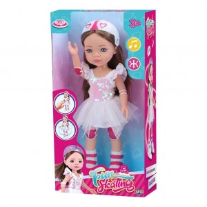Luna Toys Κούκλα Με Ρόλερς 36 εκ. Με Κίνηση & Ήχο (000623745)