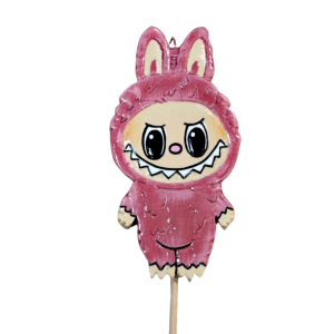 Πασχαλινή λαμπάδα Πλακέτα Γλυκό Τερατάκι Ροζ 20,5 x 10,2cm (001602)