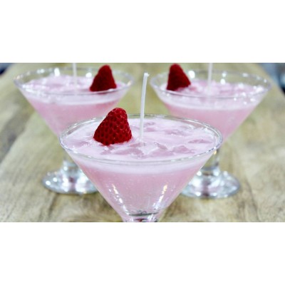 Λαμπάδα Κοκτειλ Paloma Strawberry 10,7 x 9,9cm (άρωμα φράουλα) (003936)