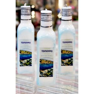 Χειροποίητη Πασχαλινή Λαμπάδα Τσίπουρο 19 x 5cm (004119)