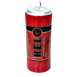 Χειροποίητη Πασχαλινή Λαμπάδα Ενεργειακό Ποτό Κόκκινο 16 x 6,5cm (004125)