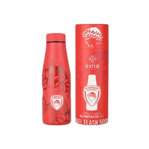 Estia Olympiacos B.C. Official Μπουκάλι Θερμός Κόκκινο 500ml (00-27179)