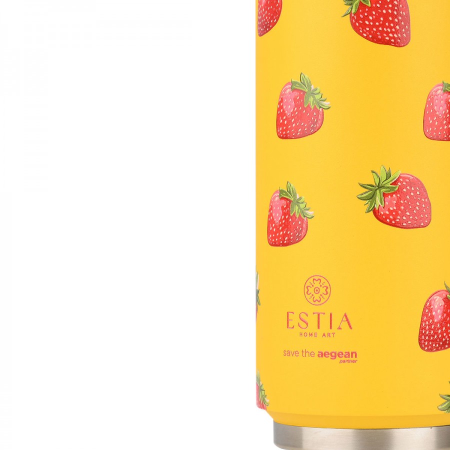 Estia θερμός Travel Cup Save The Aegean 500ml Berry Bright (01-31190)