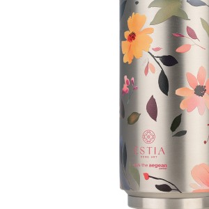 Estia θερμός Travel Cup Save The Aegean 500ml Silver Botanic (01-31299) Estia θερμός Travel Cup Save The Aegean 500ml Silver Botanic (01-31299)