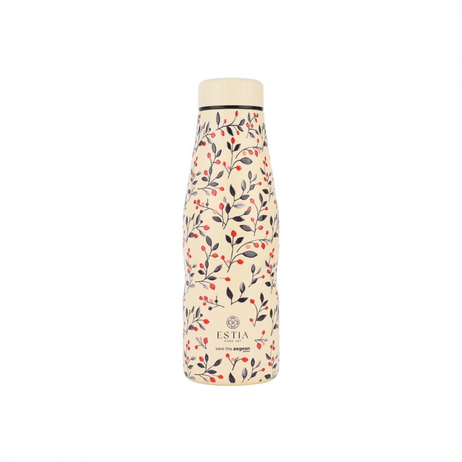 Estia θερμός Travel Flask Save The Aegean 500ml Bloom Beige (01-31558)