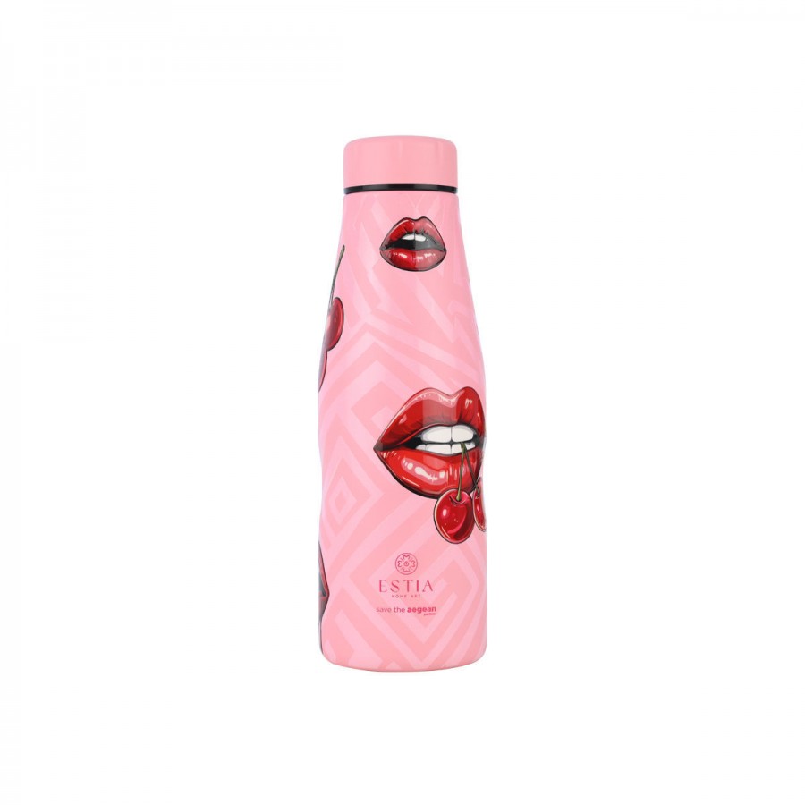 Estia θερμός Travel Flask Save The Aegean 500ml Blush Pop (01-31657)