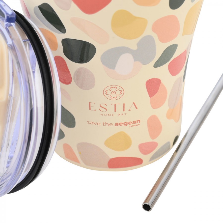 Estia θερμός Coffee Mug 350ml Hue Bebbles (01-31718)