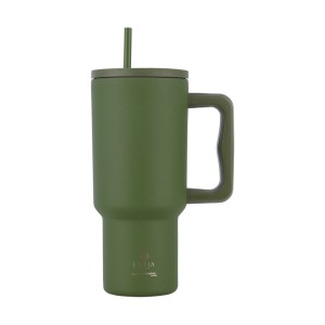Estia θερμός Straw Tumbler XL Save The Aegean 900ml Forest Spirit (01-32104)  Estia θερμός Straw Tumbler XL Save The Aegean 900ml Forest Spirit (01-32104)