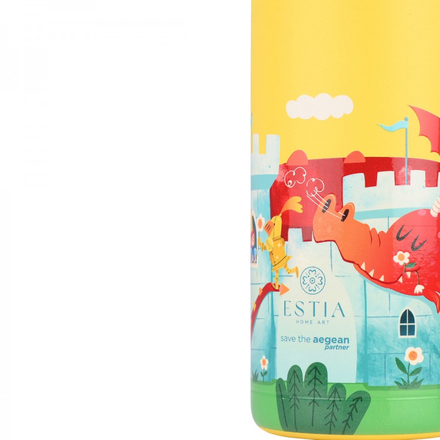 Estia Home Παιδικό Παγούρι Θερμός 500ml Fortress Dragon (01-33149)