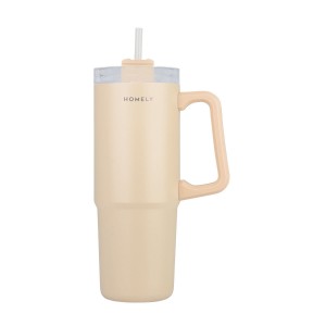 Estia θερμός Straw Tumbler Homely 900ml  Sandstone (01-34504)  Estia θερμός Straw Tumbler Homely 900ml  Sandstone (01-34504)