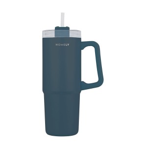 Estia θερμός Straw Tumbler Homely 900ml Indigo Blue (01-34511) Estia θερμός Straw Tumbler Homely 900ml Indigo Blue (01-34511)