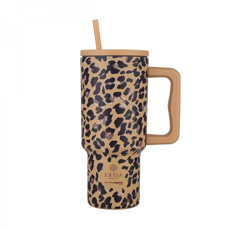  Estia θερμός Straw Tumbler XL Save The Aegean 900ml Spotted Prowl (01-34849)