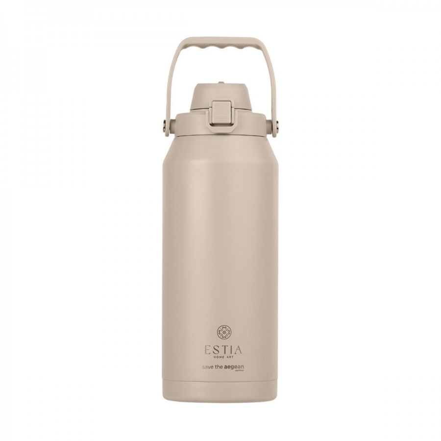 Estia Θερμός Lift Bottle Save Aegean με Λαβή 1.8lt Dune (01-41434)