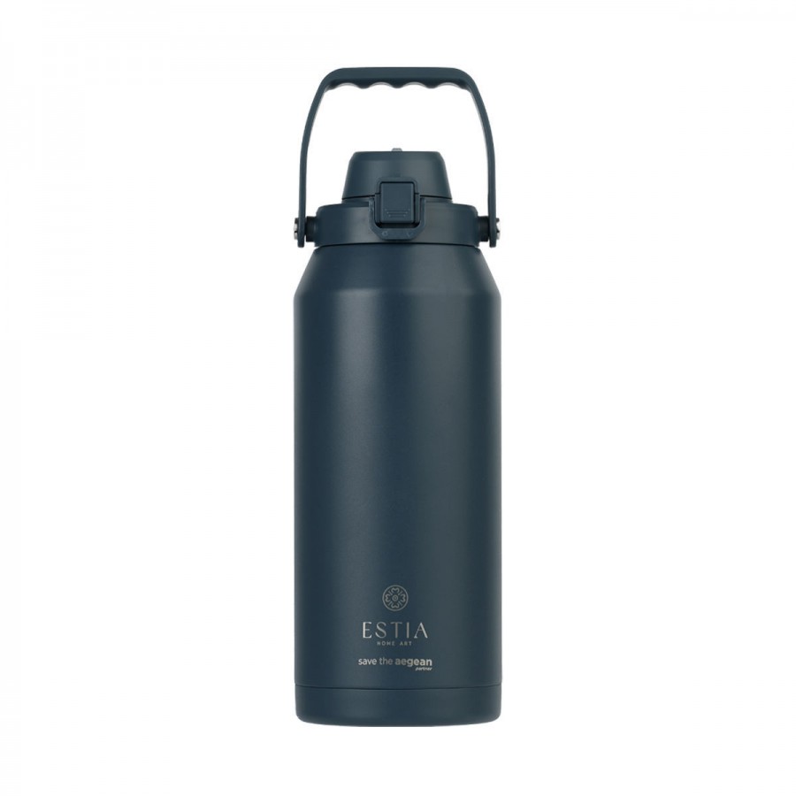 Estia Θερμός Lift Bottle Save Aegean με Λαβή 1.8lt Indigo (01-41458)