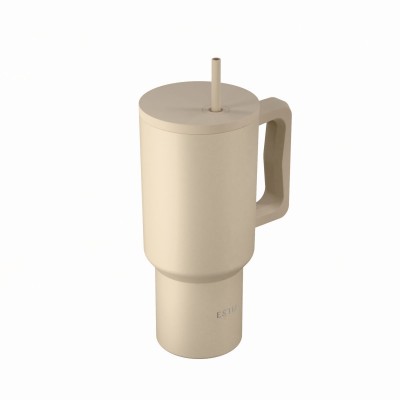 Estia θερμός Straw Tumbler XL Save The Aegean 900ml Dune (01-41489)
