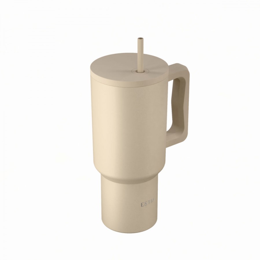 Estia θερμός Straw Tumbler XL Save The Aegean 900ml Dune (01-41489)
