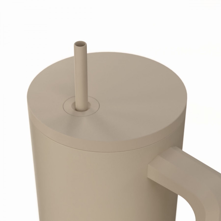 Estia θερμός Straw Tumbler XL Save The Aegean 900ml Dune (01-41489)