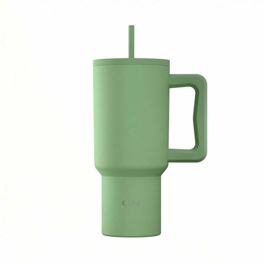 Estia θερμός Straw Tumbler XL Save The Aegean 900ml Pine (01-41502) Estia θερμός Straw Tumbler XL Save The Aegean 900ml Pine (01-41502)
