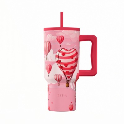  Estia θερμός Straw Tumbler XL Save The Aegean 900ml Love Ascend (01-41533)