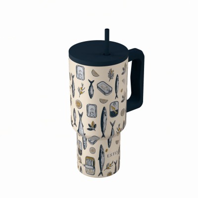 Estia θερμός Straw Tumbler XL Save The Aegean 900ml Salt Life (01-41557) Estia θερμός Straw Tumbler XL Save The Aegean 900ml Salt Life (01-41557)