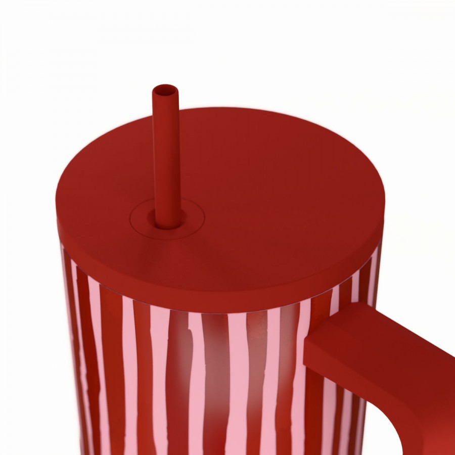 Estia θερμός Straw Tumbler XL Save The Aegean 900ml Viva Stripe (01-41564) Estia θερμός Straw Tumbler XL Save The Aegean 900ml Viva Stripe (01-41564)