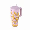   Estia θερμός Straw Tumbler XL Save The Aegean 900ml Banana Mood (01-41601)