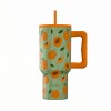 Estia θερμός Straw Tumbler XL Save The Aegean 900ml Peach Garden (01-41632) Estia θερμός Straw Tumbler XL Save The Aegean 900ml Peach Garden (01-41632)