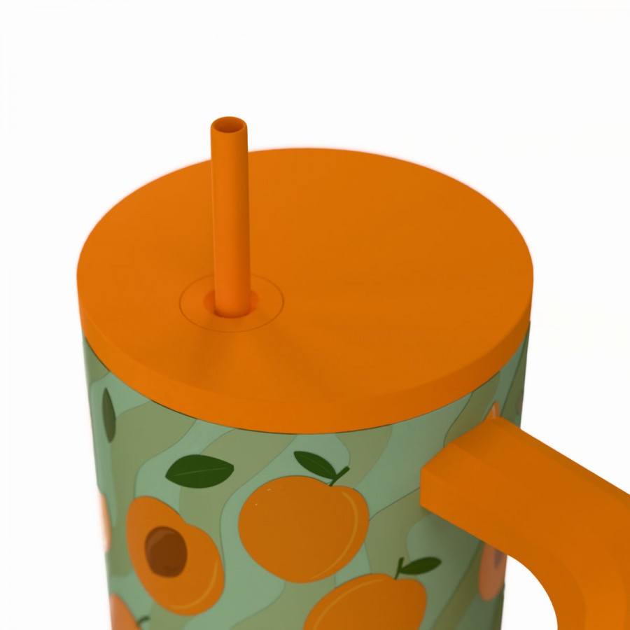 Estia θερμός Straw Tumbler XL Save The Aegean 900ml Peach Garden (01-41632) Estia θερμός Straw Tumbler XL Save The Aegean 900ml Peach Garden (01-41632)