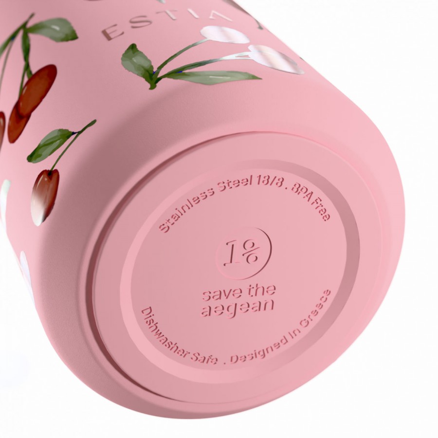 Estia θερμός Flow Save The Aegean 500ml Cherry Rose (01-41991) Estia θερμός Flow Save The Aegean 500ml Cherry Rose (01-41991)