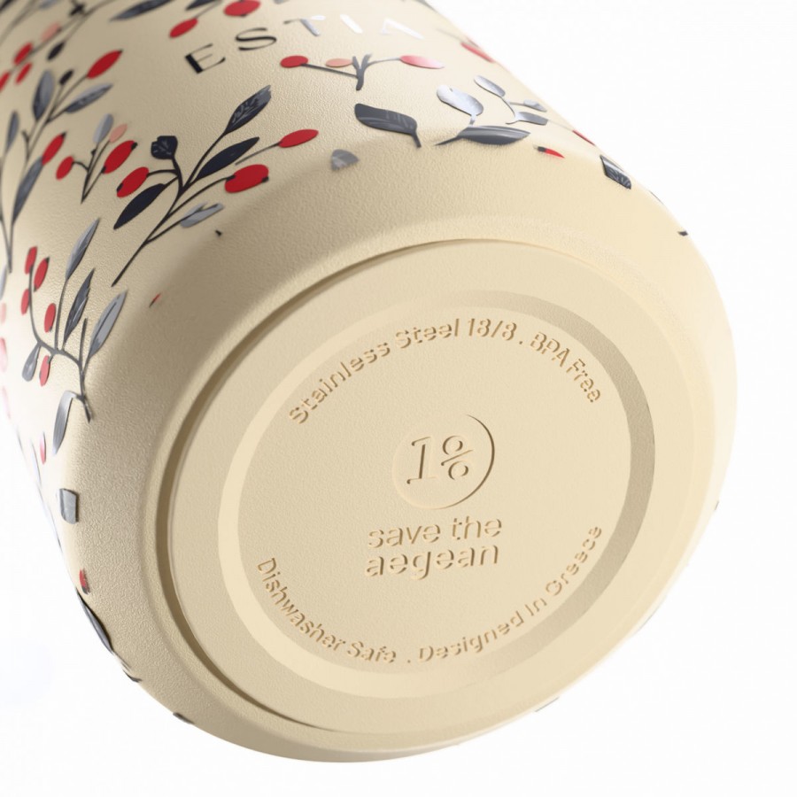 Estia θερμός Flow Save The Aegean 500ml Bloom Beige (01-42028)