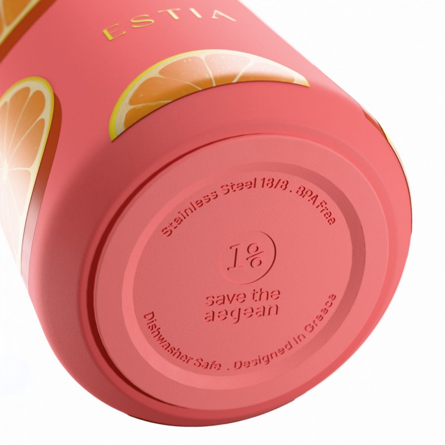 Estia θερμός Flow Save The Aegean 500ml Orange Pop (01-42165) Estia θερμός Flow Save The Aegean 500ml Orange Pop (01-42165)
