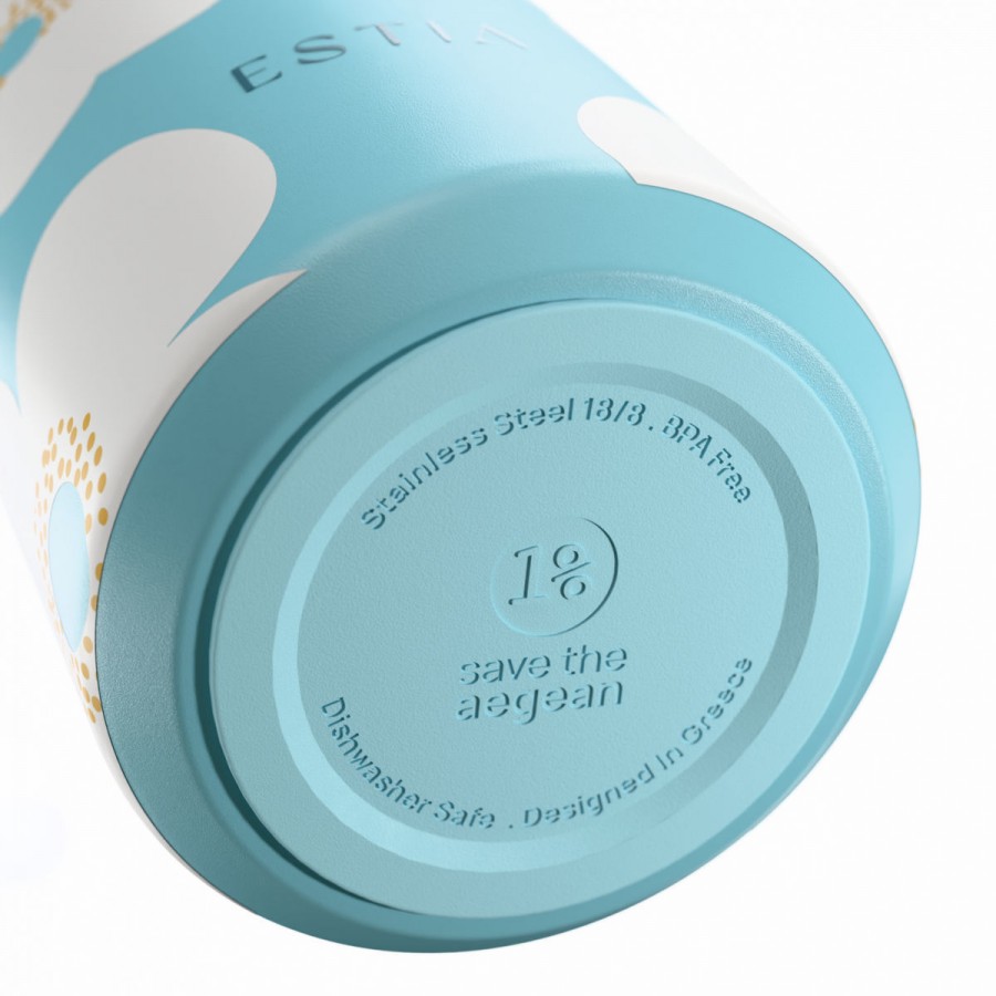 Estia θερμός Flow Save The Aegean 500ml Blue Daisy (01-42189)