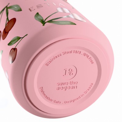 Estia θερμός Pulse Save The Aegean 500ml Cherry Rose (01-42431) Estia θερμός Pulse Save The Aegean 500ml Cherry Rose (01-42431)
