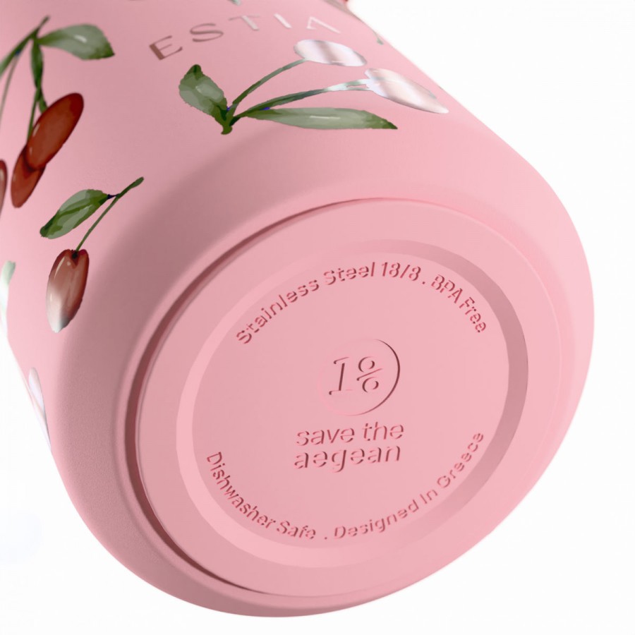 Estia θερμός Pulse Save The Aegean 500ml Cherry Rose (01-42431) Estia θερμός Pulse Save The Aegean 500ml Cherry Rose (01-42431)