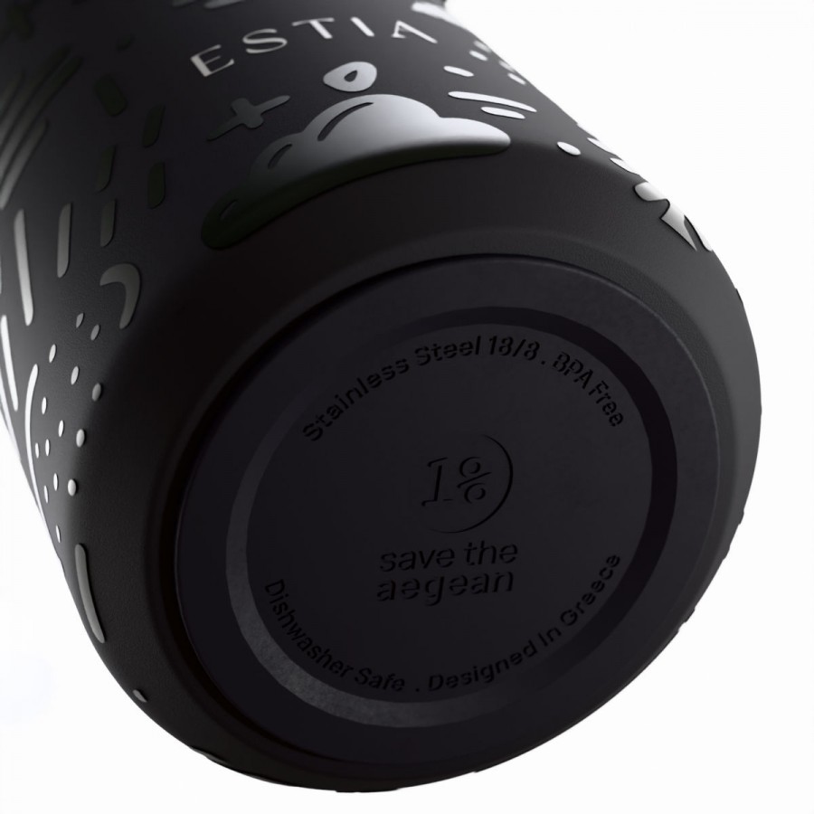 Estia θερμός Pulse Save The Aegean 500ml Noir Echo (01-42509) Estia θερμός Pulse Save The Aegean 500ml Noir Echo (01-42509)