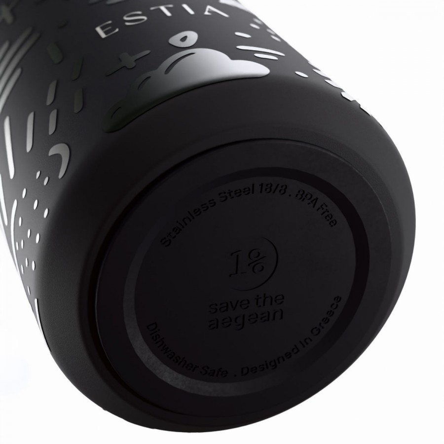 Estia θερμός Save The Aegean Lens 360ml Noir Echo (01-42943) Estia θερμός Save The Aegean Lens 360ml Noir Echo (01-42943)