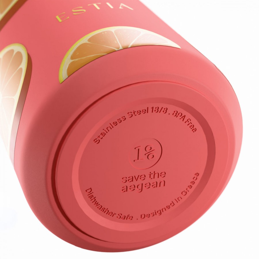 Estia θερμός Save The Aegean Lens 360ml Orange Pop (01-43056) Estia θερμός Save The Aegean Lens 360ml Orange Pop (01-43056)